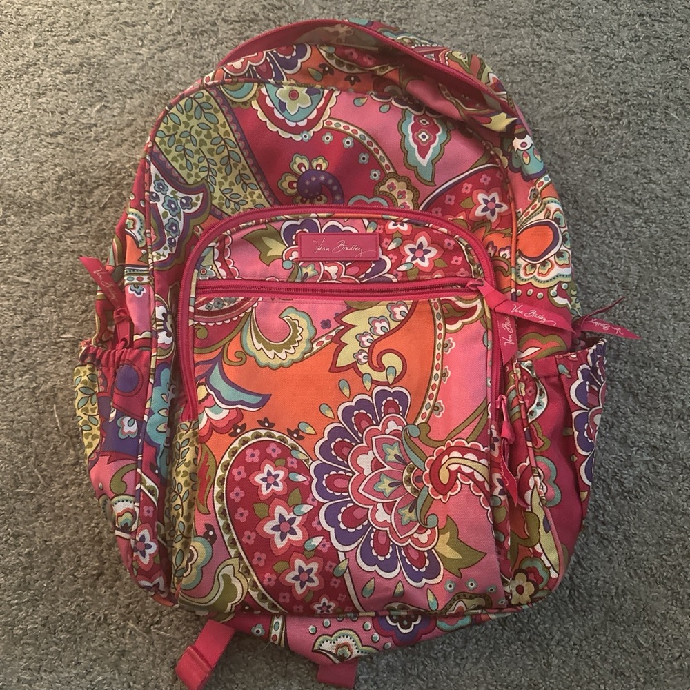 Vera Bradley Women's Pink Paisley Backpack